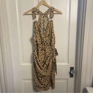 SHEIN Curve Dalmatian Print Wrap Dress Size 1X